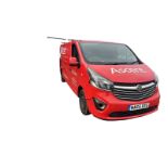 RARE BEAUTY IN RED: 65 PLATE VAUXHALL VIVARO - SPARES OR REPAIRS >>--NO VAT ON HAMMER--<<