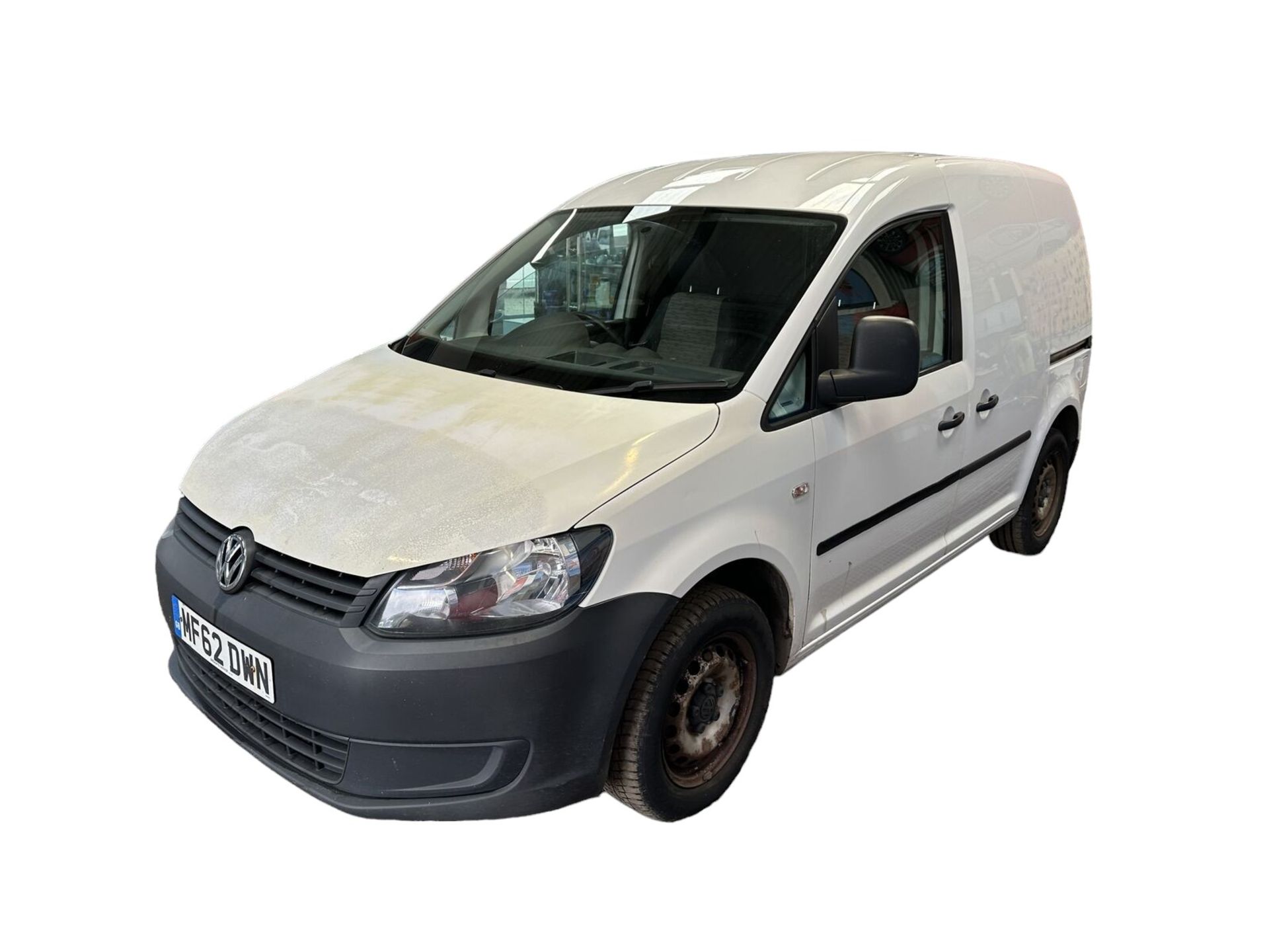 DEPENDABLE WORKHORSE: 62 PLATE VW CADDY C20 DIESEL VAN >>--NO VAT ON HAMMER--<< - Image 3 of 14