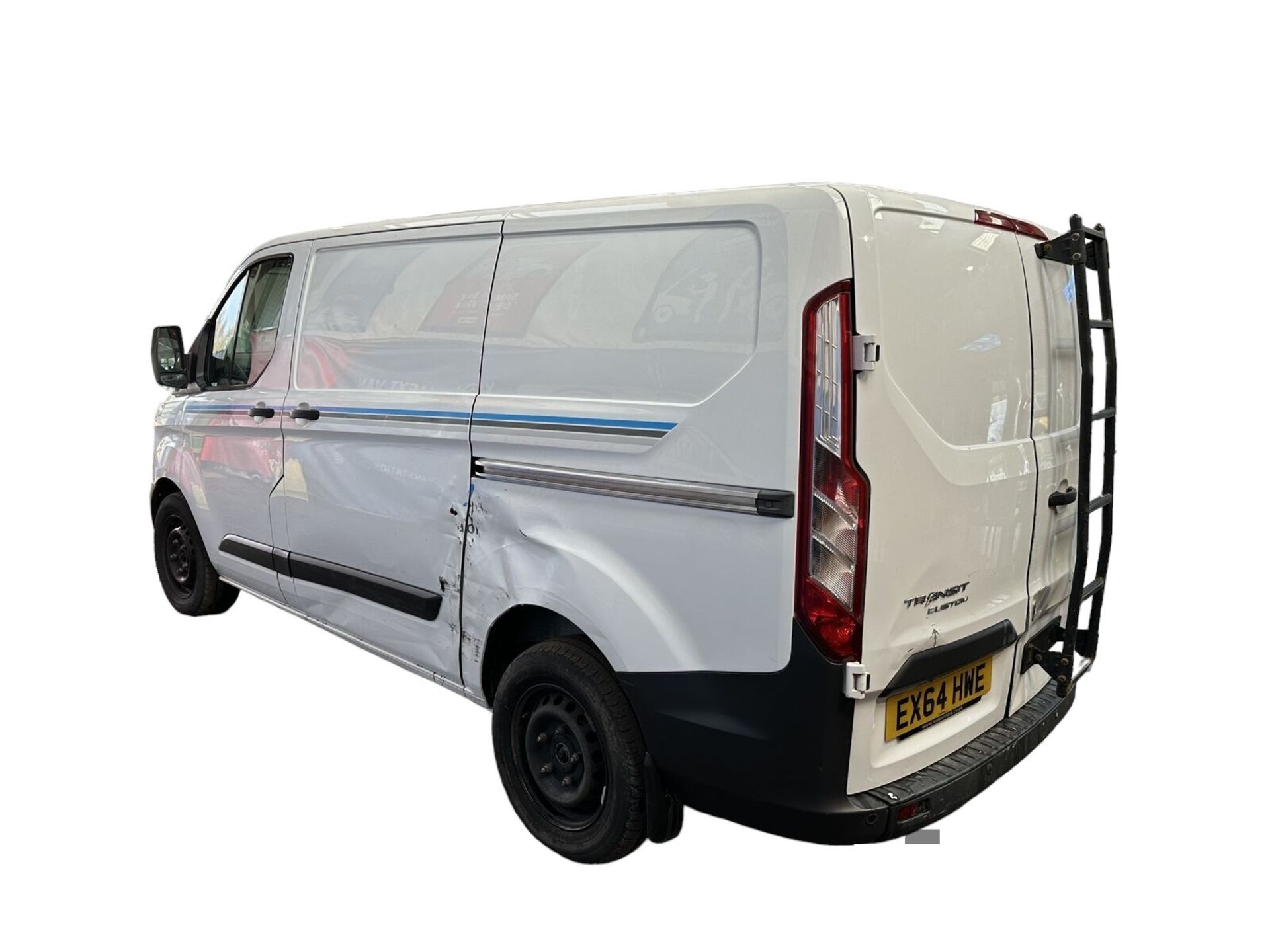 WHITE WONDER: 64 PLATE TRANSIT CUSTOM LOW ROOF VAN - Image 4 of 12