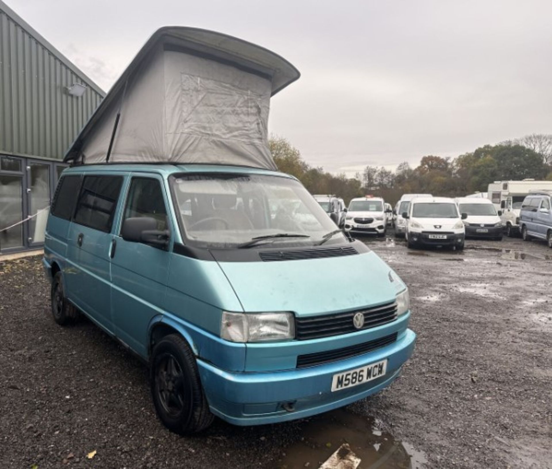 VINTAGE ADVENTURE: 1995 VW TRANSPORTER T4 POP TOP CAMPER >>--NO VAT ON HAMMER--<<