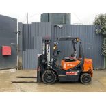 TRIPLE ADVANTAGE: 2017 YANMAR DIESEL FORKLIFT - TRIPLEX MAST, 2037 HRS