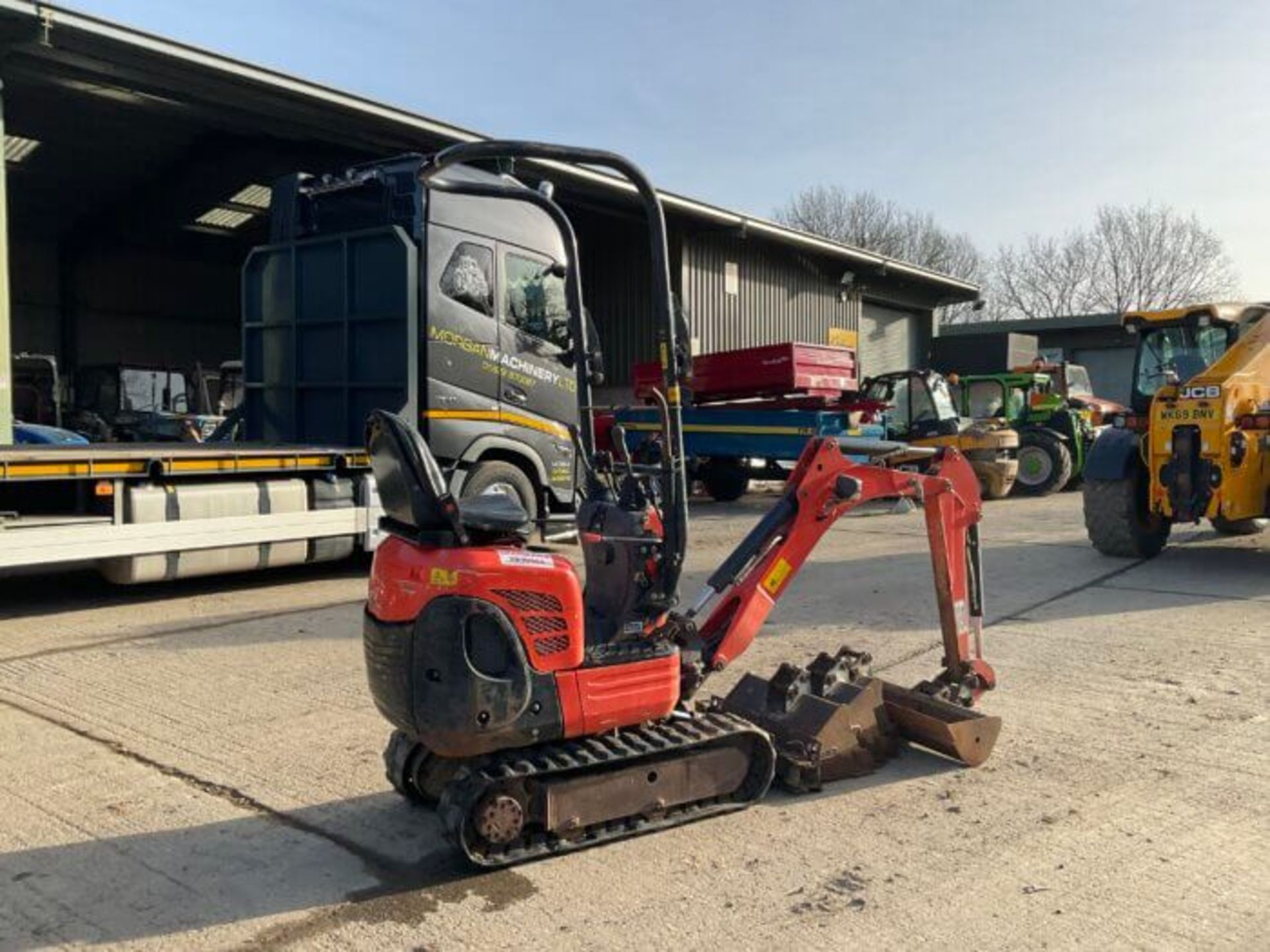 YEAR 2018 KUBOTA K008-3. RUBBER/EXPANDING TRACKS - Image 6 of 9