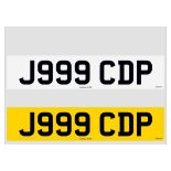 REG PLATE FOR SALE - ON RETENTION J999CDP