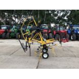 2022 NEW HOLLAND PROTED 540. 4 ROTOR TEDDER. HYDRAULIC FOLDING.