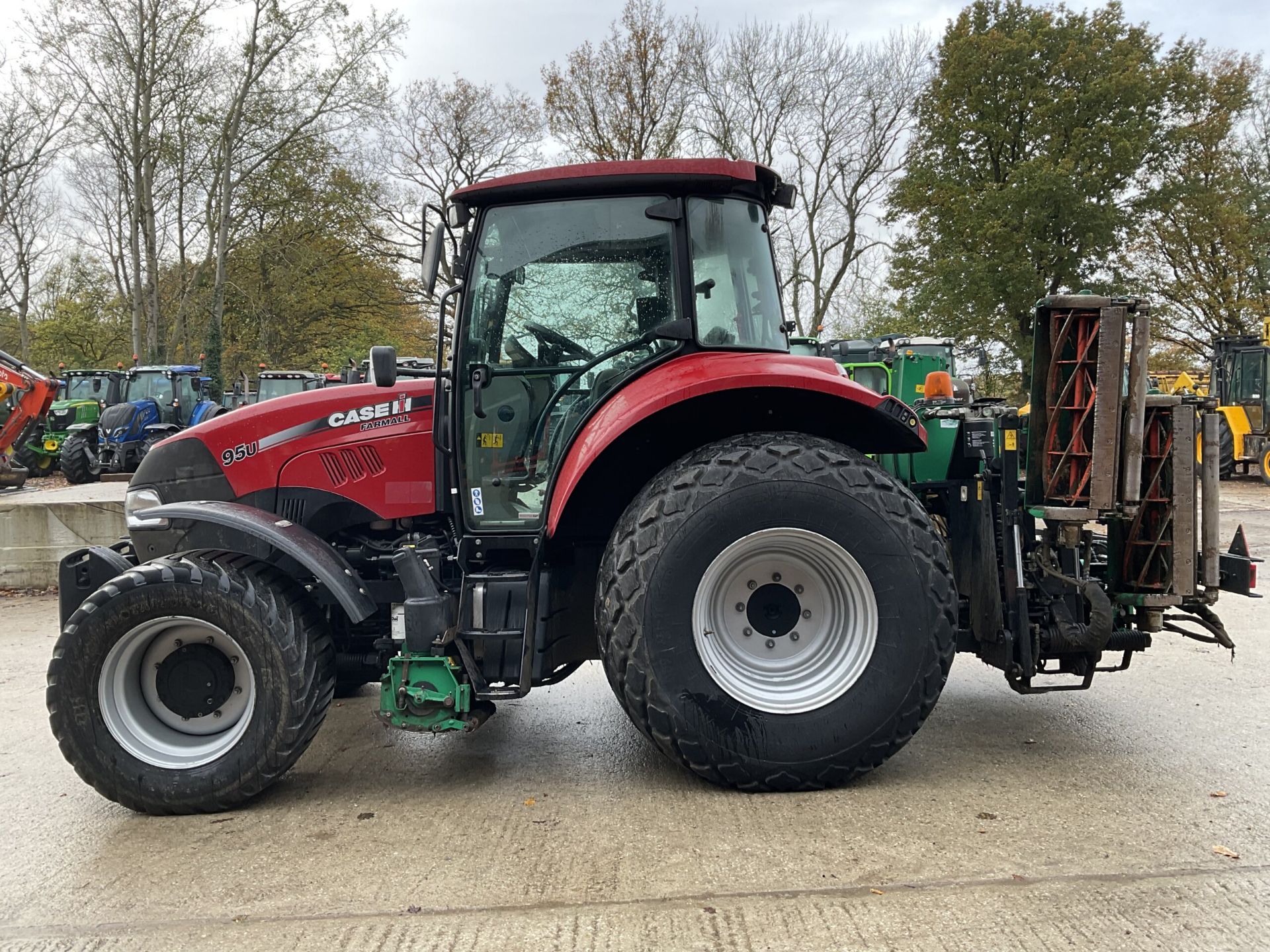 CASE IH 95U FARMALL WITH RANSOMES HYDRAULIC 5/7 MK IV GANG MOWER - Bild 11 aus 11