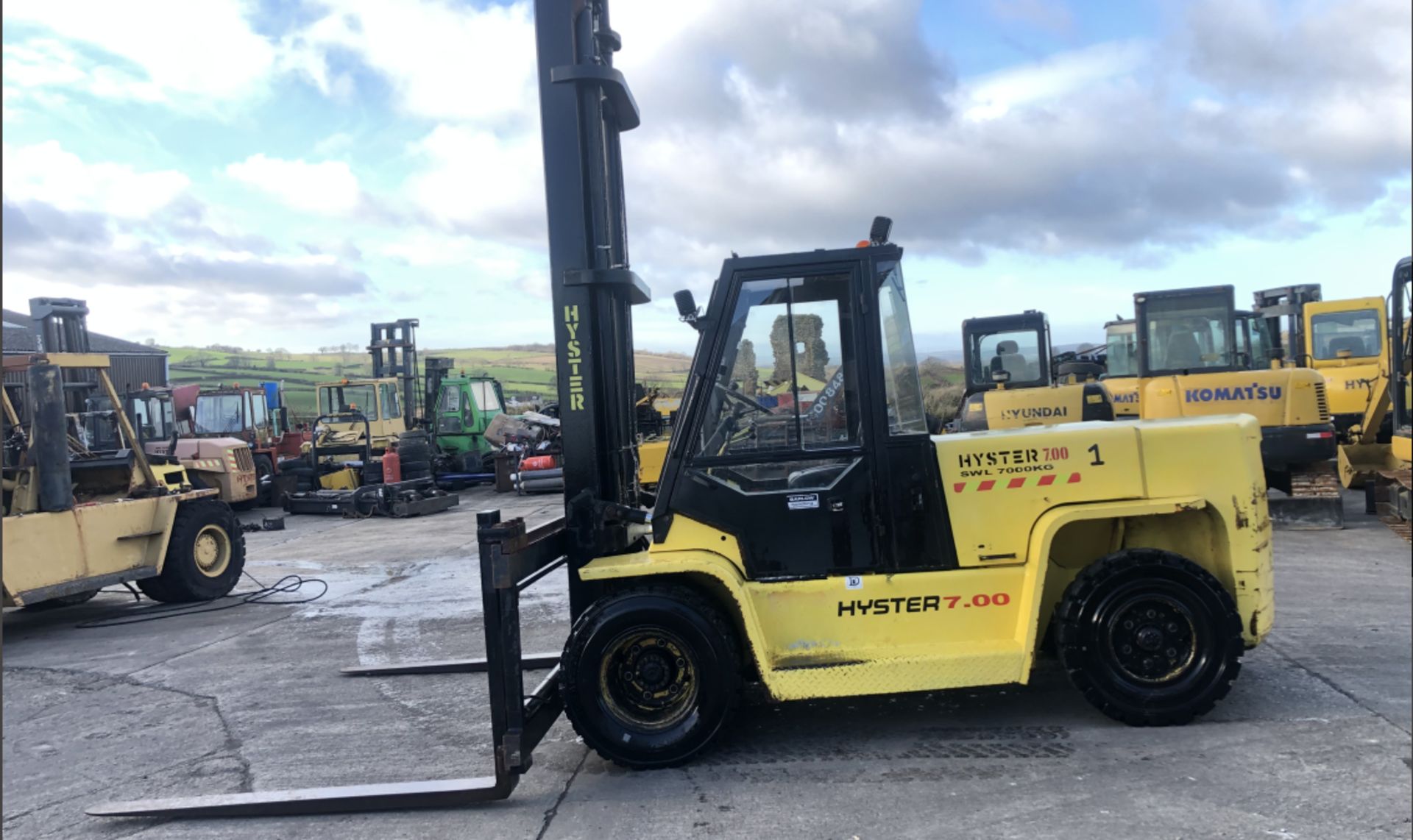 HYSTER H7.00 XL ,7 TON DIESEL FORKLIFT - Image 5 of 9