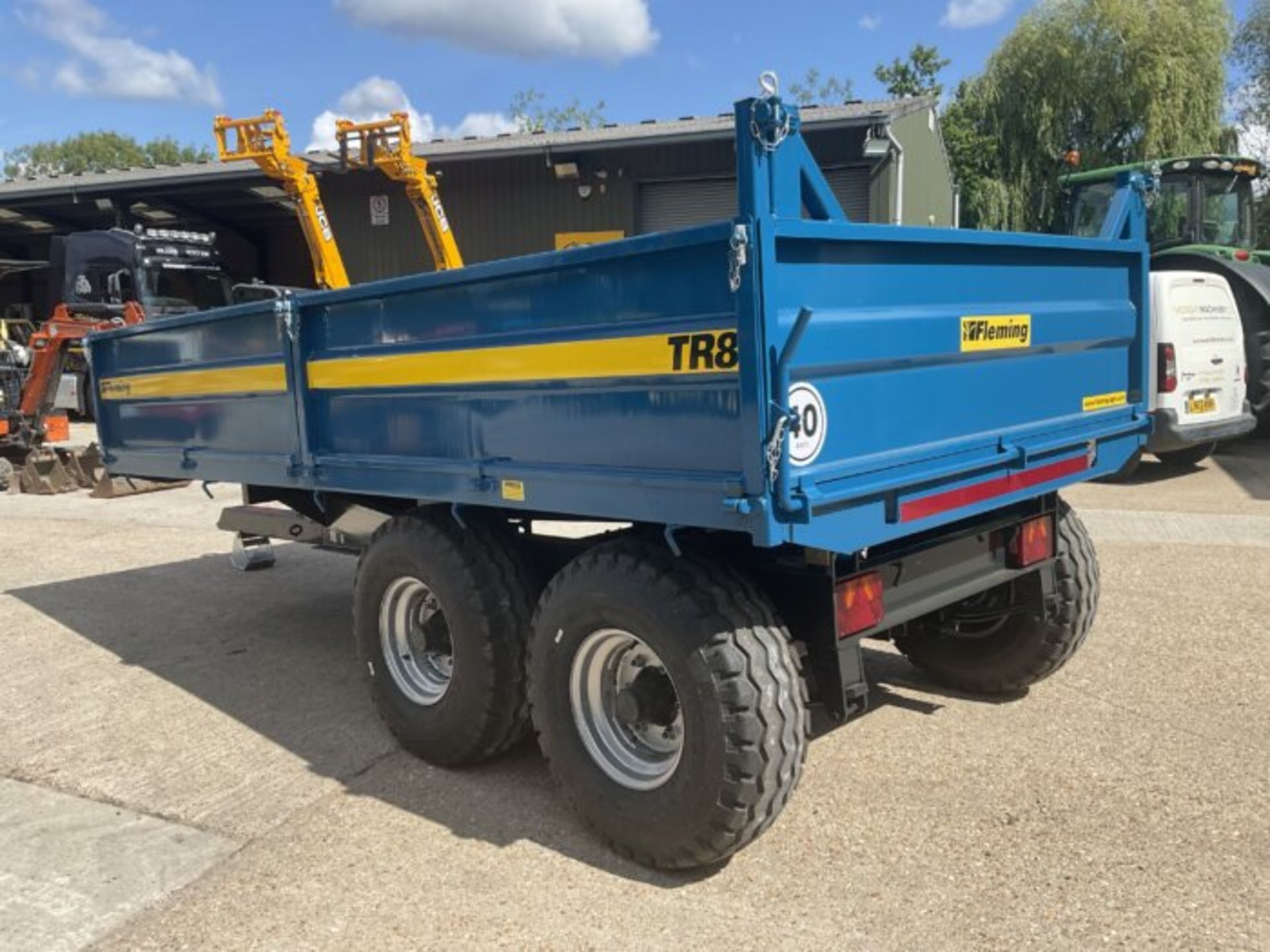 FLEMING TR8 DROPSIDE TRAILER - Image 8 of 8