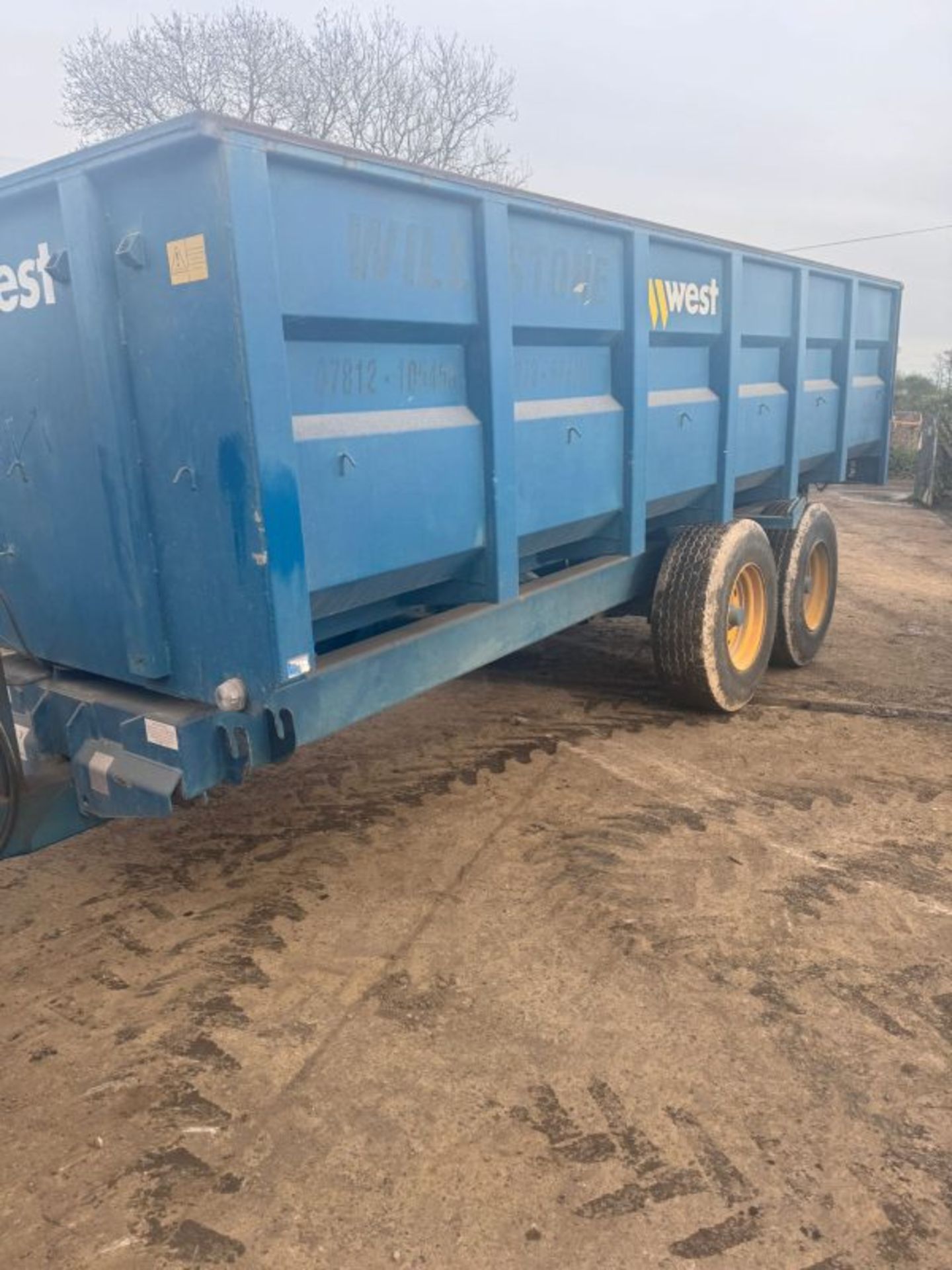 WEST 12T GRAIN/SILAGE TRAILER - Image 6 of 15