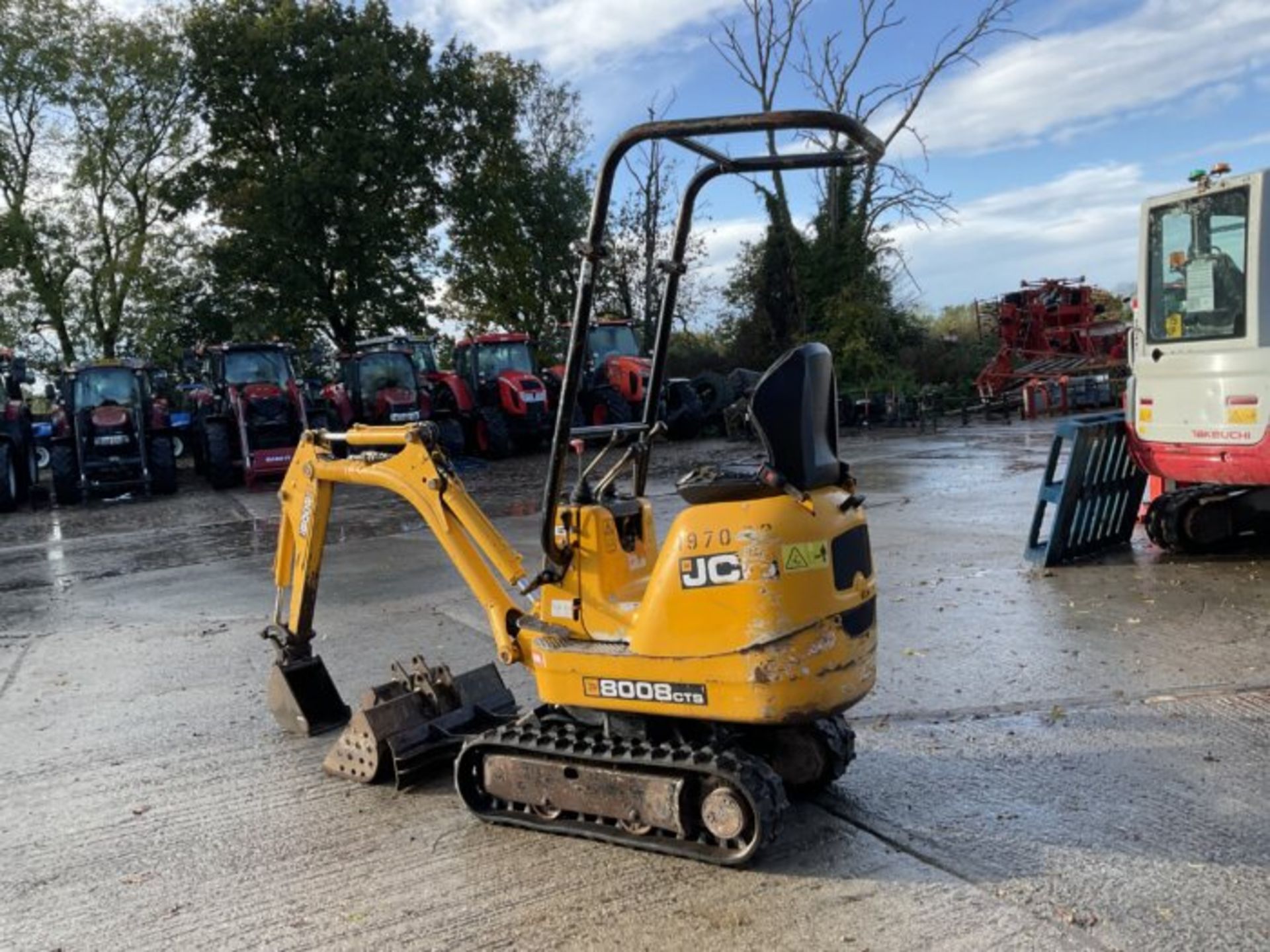 YEAR 2012 JCB 8008 CTS. RUBBER/EXPANDING TRACKS - Image 8 of 9