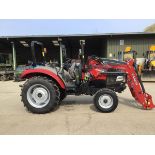 YEAR 2019 – 19 REG CASE IH 55A FARMALL WITH CASE IH LRA3518 LOADER. 2 SPOOLS. 2 WD.