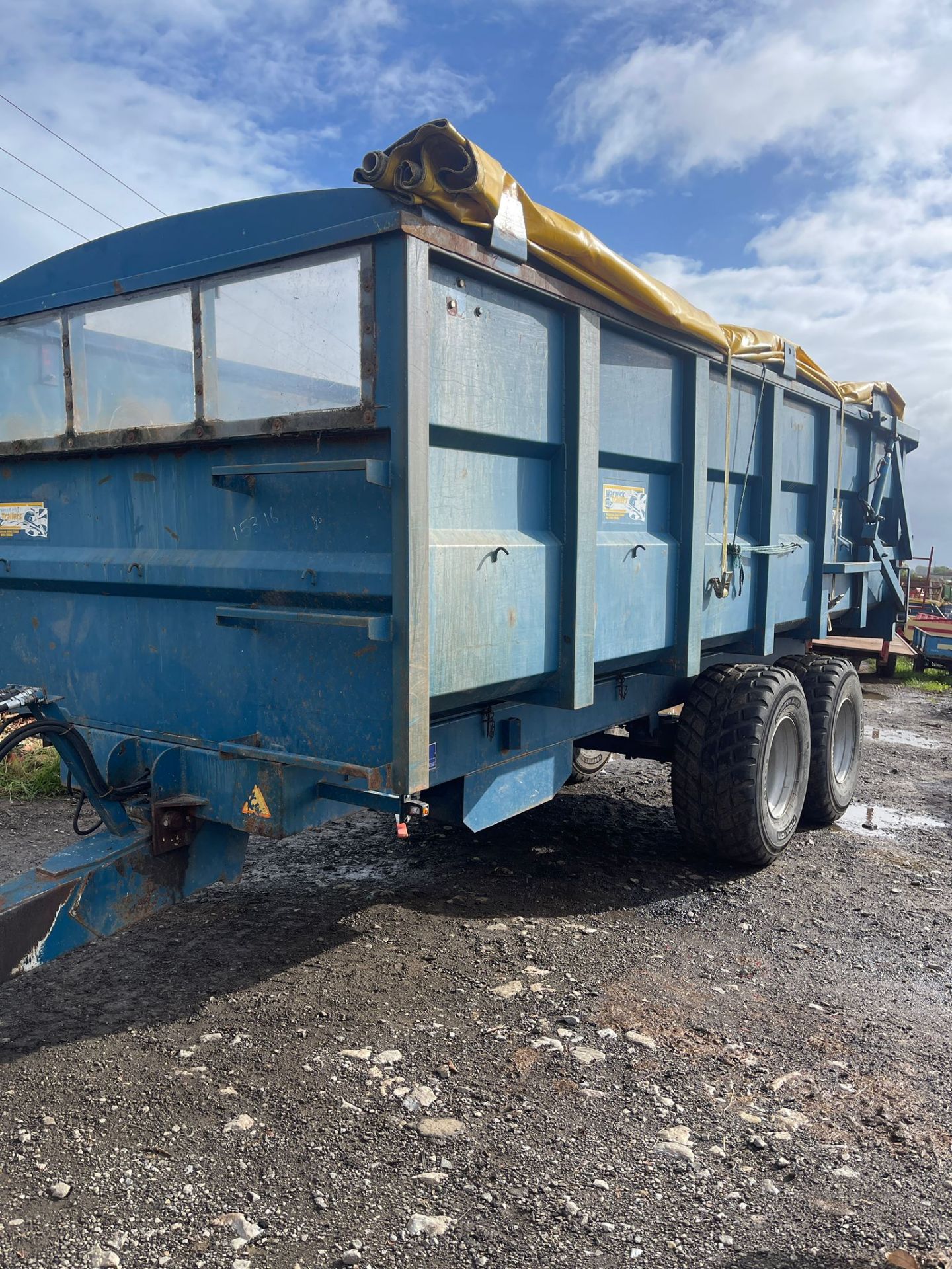 WARWICK 14 TON TWIN AXLE GRAIN TRAILER - Image 6 of 6