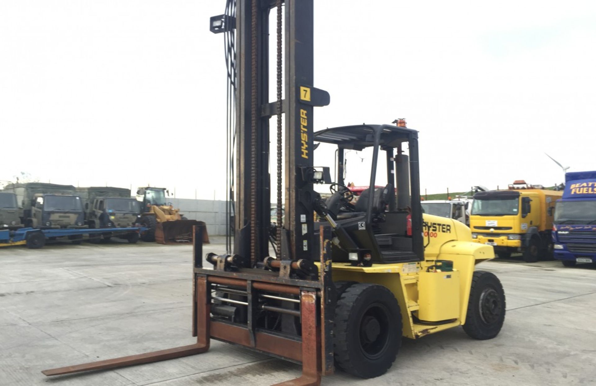 2008 HYSTER H10.00XM 10 TON LPG FORKLIFT - Image 7 of 11