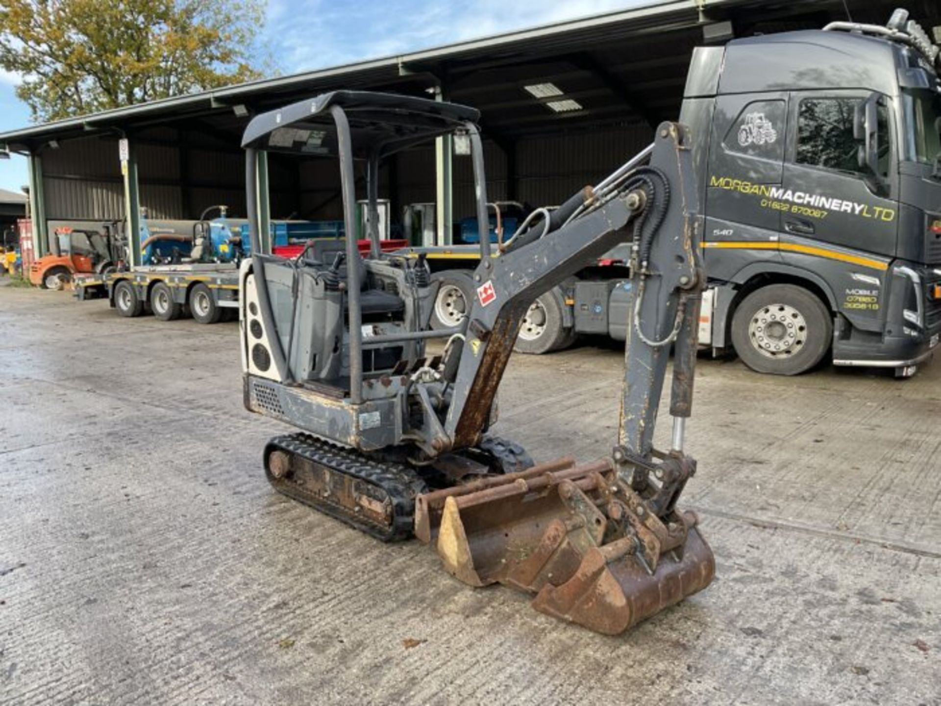 TEREX TC15. RUBBER TRACKS - Image 4 of 9