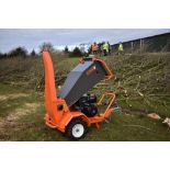 WOOD WARRIOR: 3.5" CAPACITY HEAVY-DUTY CHIPPER WITH 15HP PETROL POWER