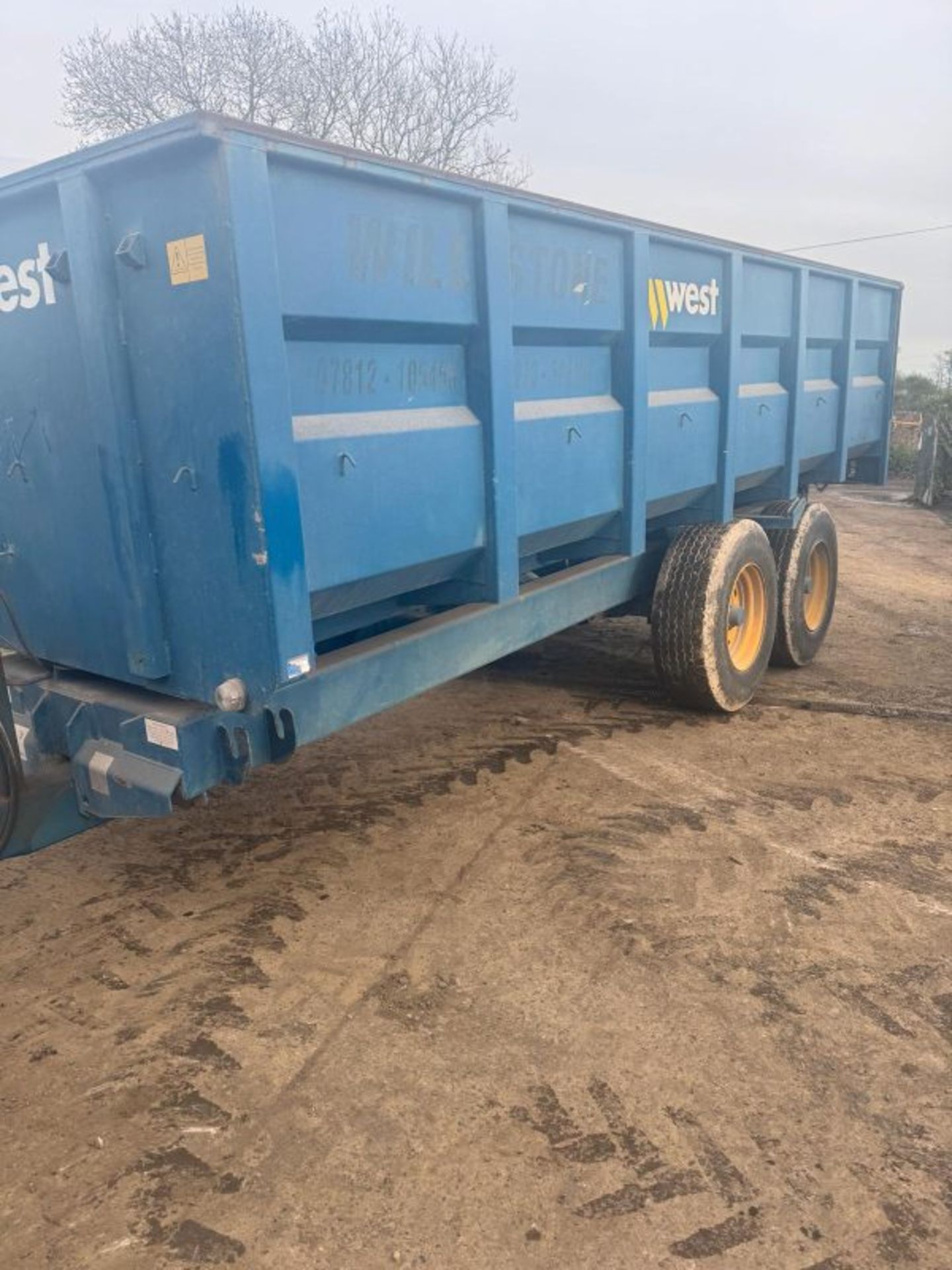 WEST 12T GRAIN/SILAGE TRAILER - Image 13 of 15