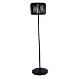 HABITAT TALL OUTDOOR ROPE SOLAR FLOOR LAMP BLACK