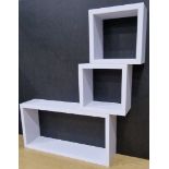 48 X 3PCE FLOATING WALL CUBE-WHITE RRP £719.52