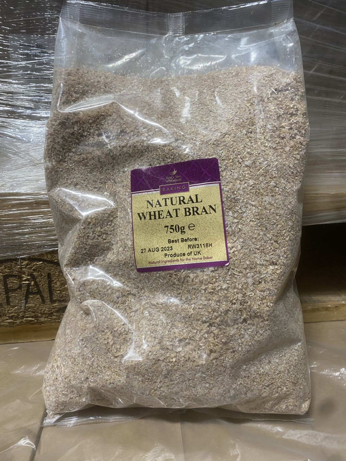 320 X 750G NATURAL WHEAT BRAN COOKING BAKING