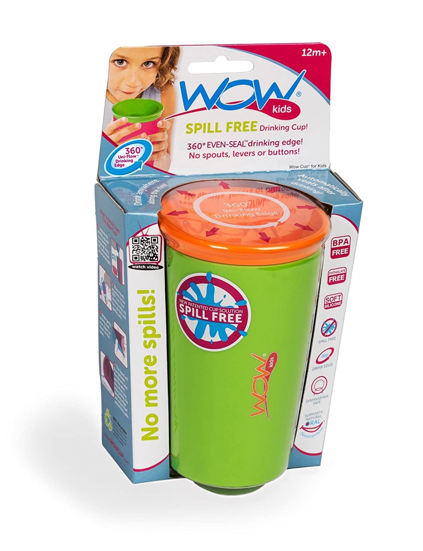 240 X SPILL FREE DRINKING CUP FOR KIDS -WOW INNOVATIVE DIFFERENT COLORS - RRP £1680 - Bild 2 aus 8