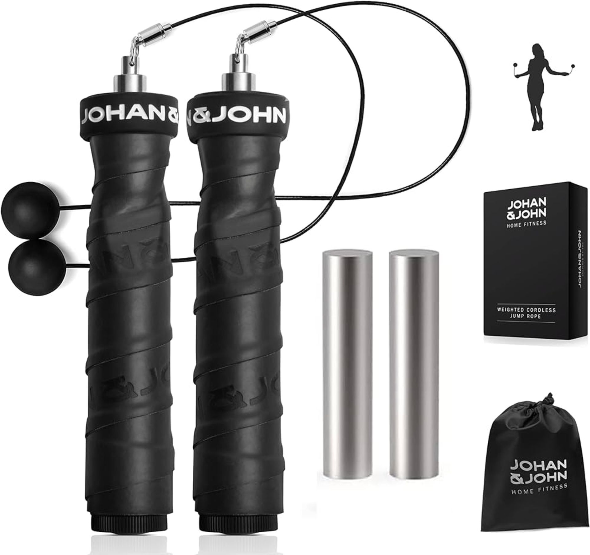 25 X JOHAN & JOHN WEIGHTED CORDLESS SKIPPING ROPES RRP£875 - Bild 2 aus 2