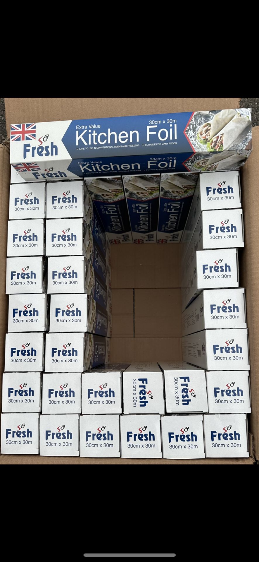 480X EXTRA VALUE KITCHEN FOIL 30CMX30M CATERING SUPPLIES