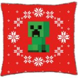 200 X MINECRAFT BRANDED CUSHION REVERSIBLE