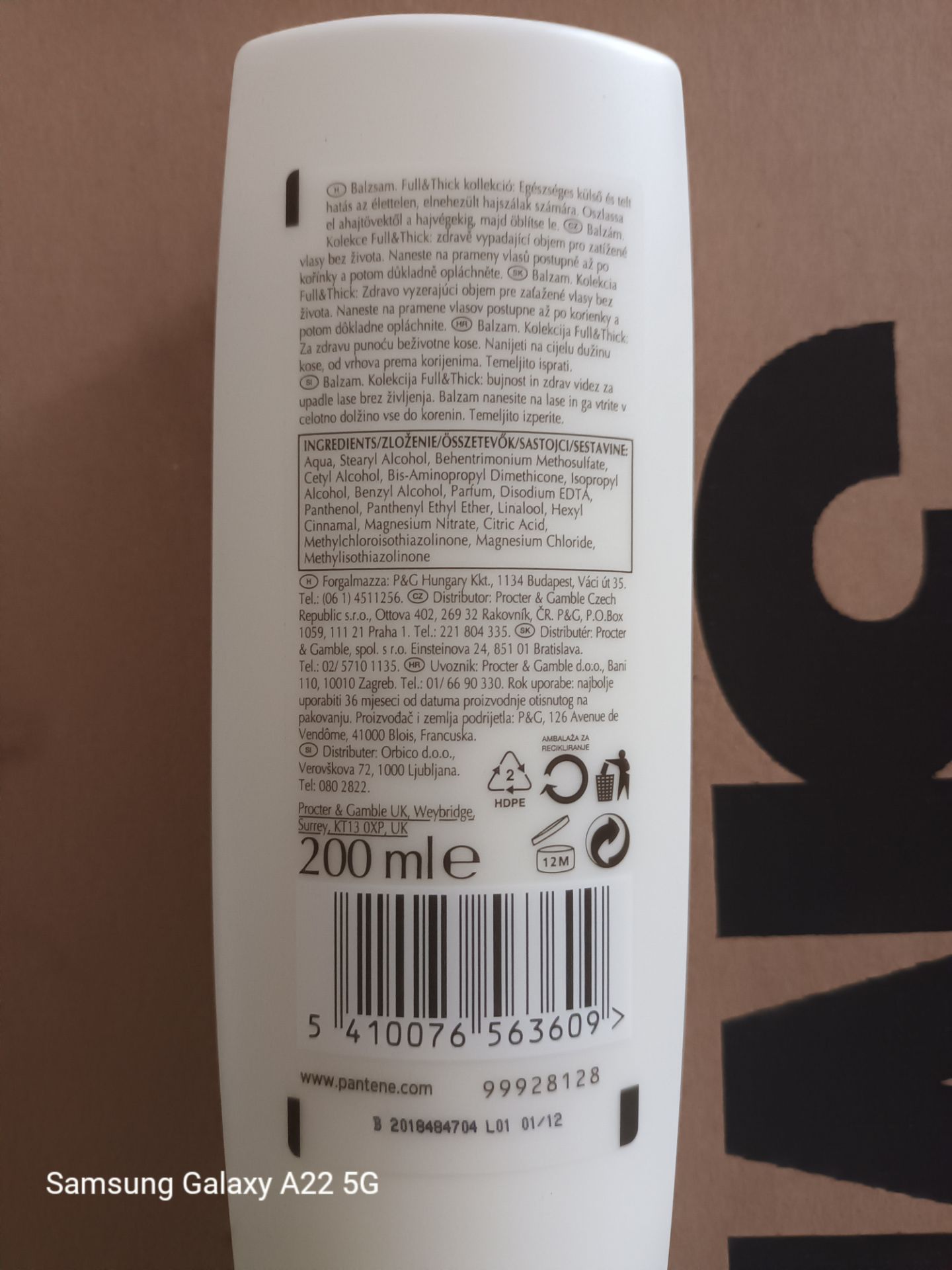 108 X 200ML PANTENE PRO-V FULL AND THICK BALSAM CONDITIONER - Bild 2 aus 2