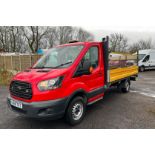 2018 FORD TRANSIT T350 LWB DROP SIDER: FLEET-DRIVEN, 104K MILES