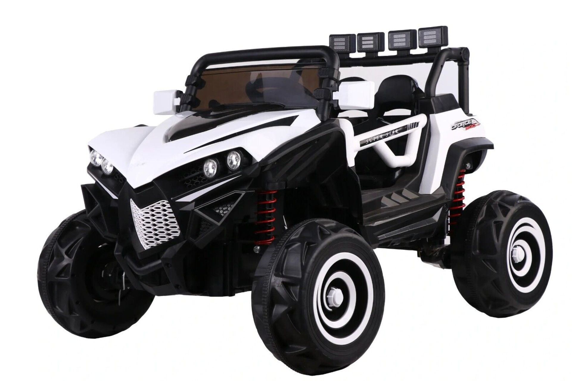 WHITE 4X4 ATV/UTV KIDS BUGGY JEEP ELECTRIC CAR WITH REMOTE BRAND NEW BOXED - Bild 2 aus 5