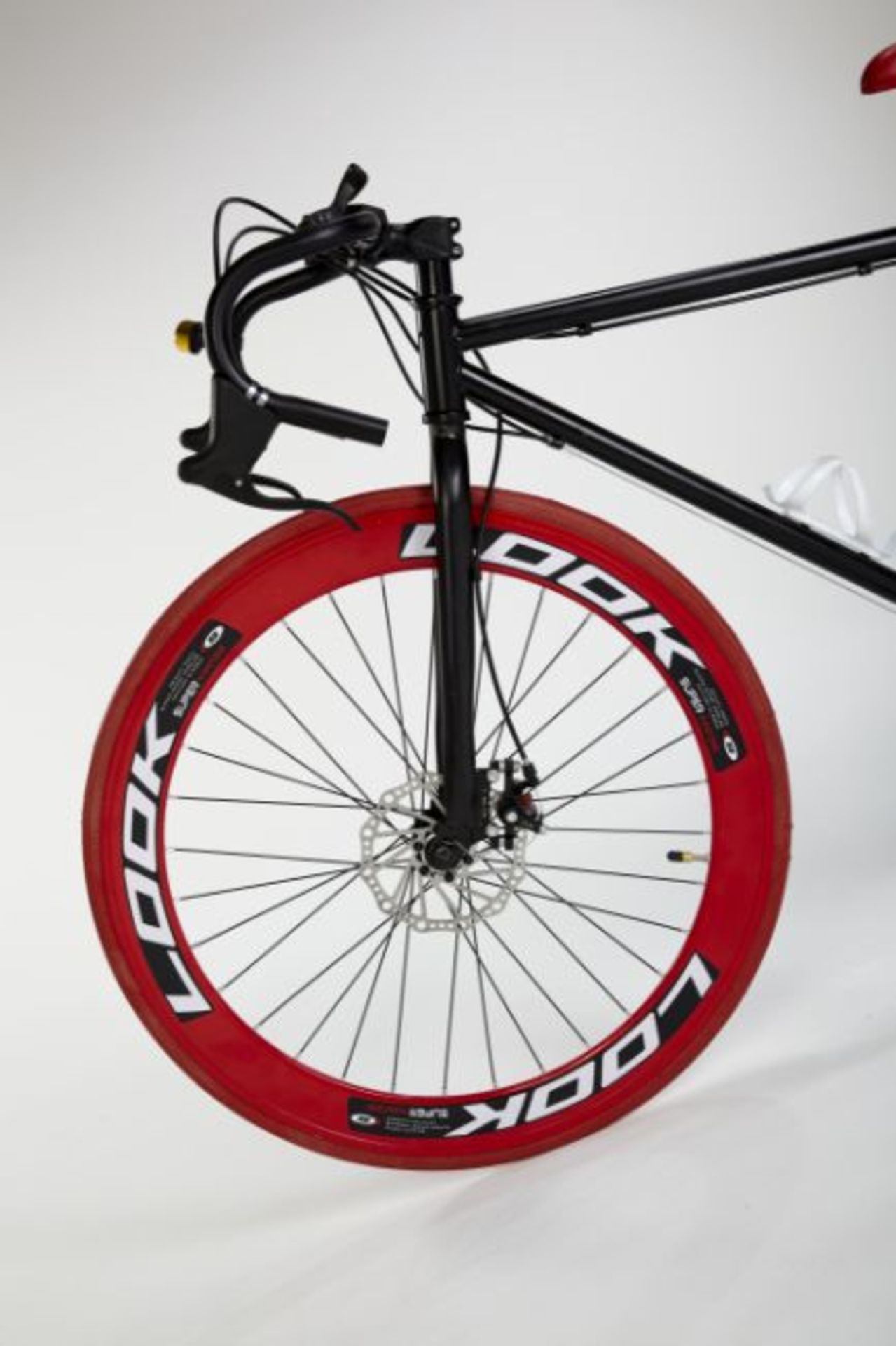 RED/BLACK STREET BIKE WITH 21 GREAR, BRAKE DISKS, KICK STAND, COOL THIN TYRES COMES BOXED - Image 2 of 10