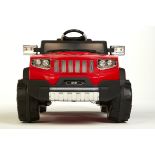 RED 4X4 KIDS ELECTRIC RIDE ON JEEP WITH REMOTE