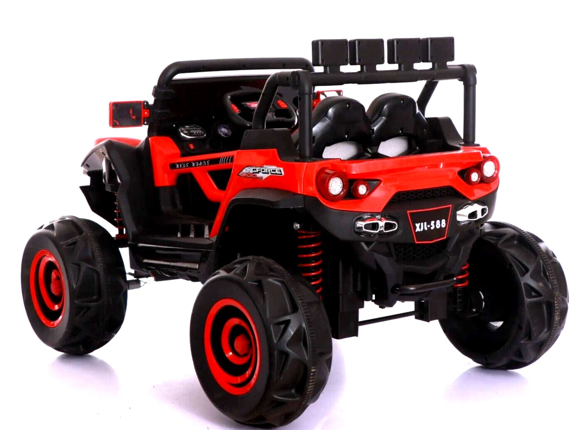 10 X RED 4X4 ATV/UTV KIDS BUGGY JEEP ELECTRIC CAR WITH REMOTE BRAND NEW BOXED - Bild 3 aus 4