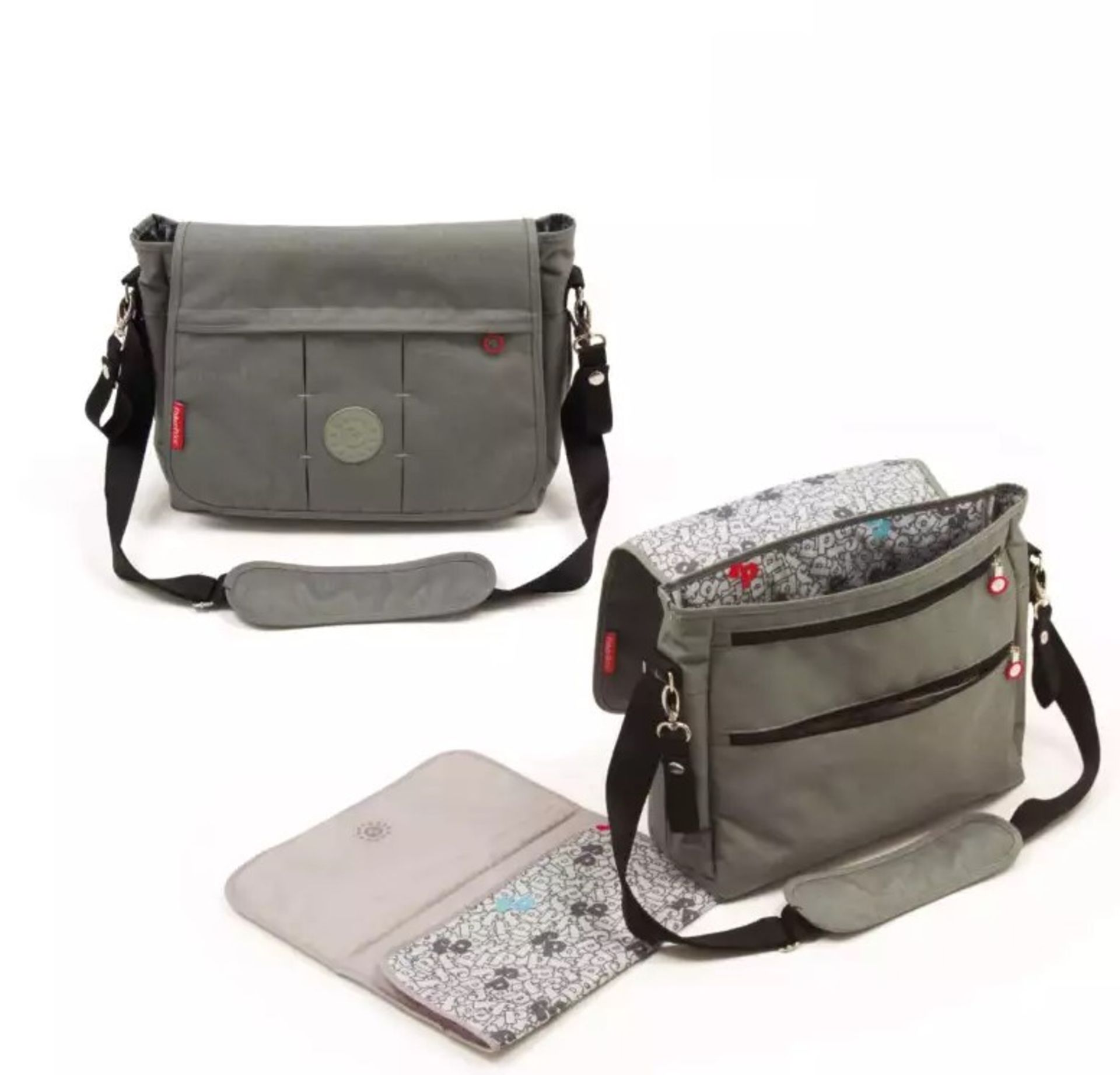 41 X NEW FP BABY BAG+ACC 36X11X29 GREY