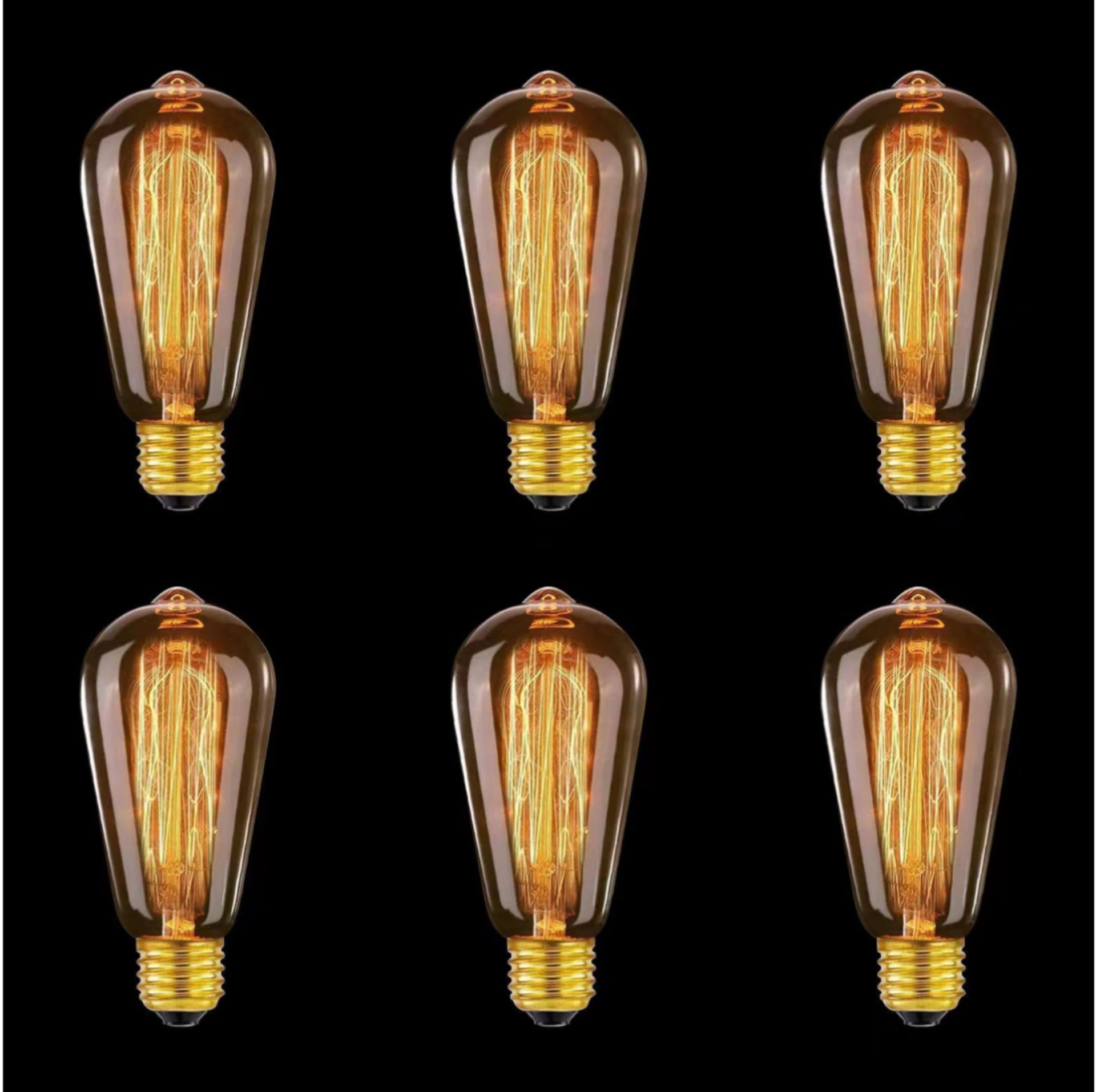 RETRO VINTAGE LED EDISON STYLE BULB 40W E27 6PCS PER BOX 200 BOXES