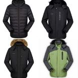 JOBLOT 30 X BRAND NEW OUTDOOR QUALITY COATS - RANDOM MIX OF STYLES AND SIZES (M/L/XL)