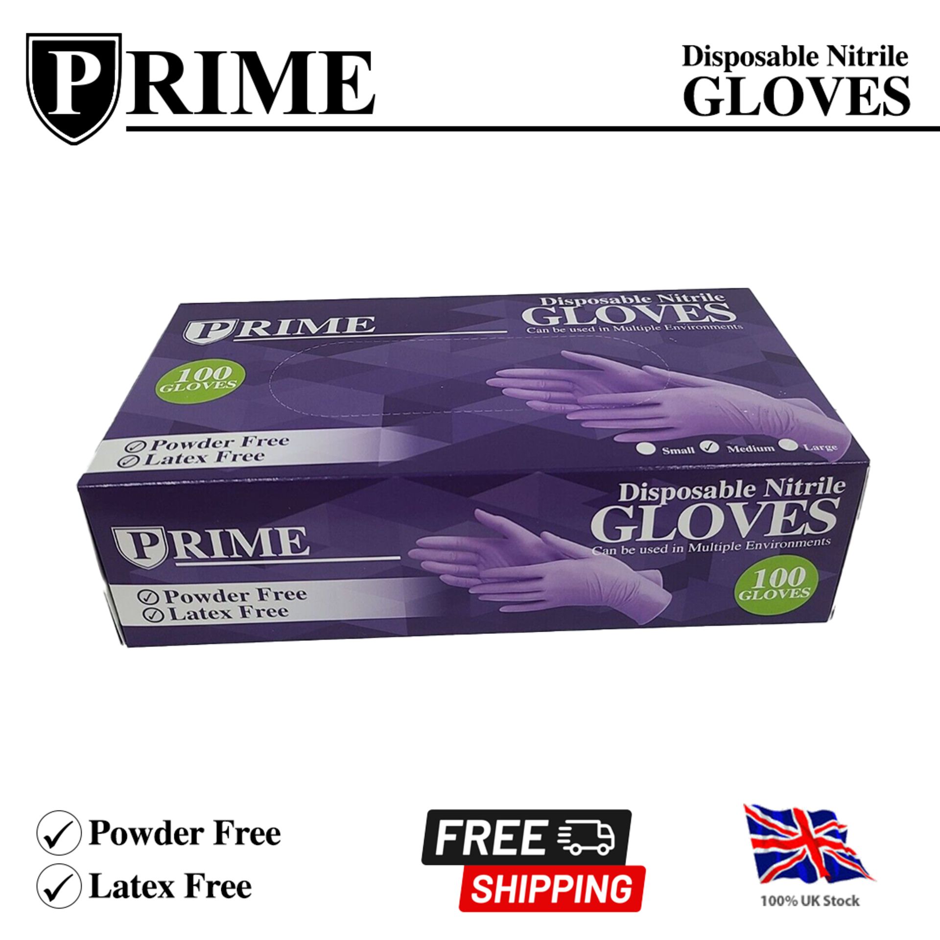 100 BOXES NITRILE GLOVES POWDER LATEX FREE PURPLE 100 BOXED RRP £1100 - Image 2 of 4