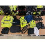 5 X BAGS STUFFED WITH EX POLICE UNIFORM CLOTHING & ACCESSORIES - RRP £1375.00 - NO VAT ON HAMMER