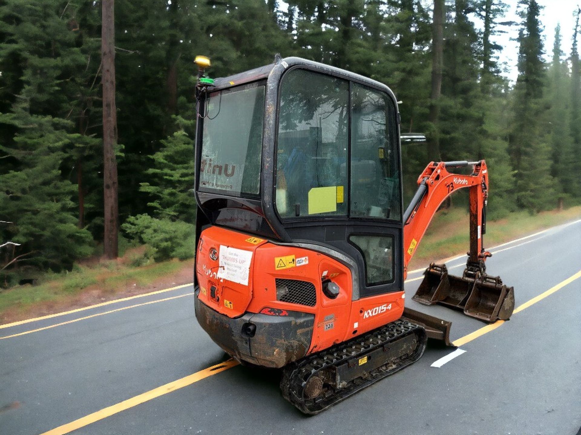 2017 KUBOTA KX015-4 MINI EXCAVATOR - LOW HOURS, HIGH VERSATILITY - Image 3 of 14