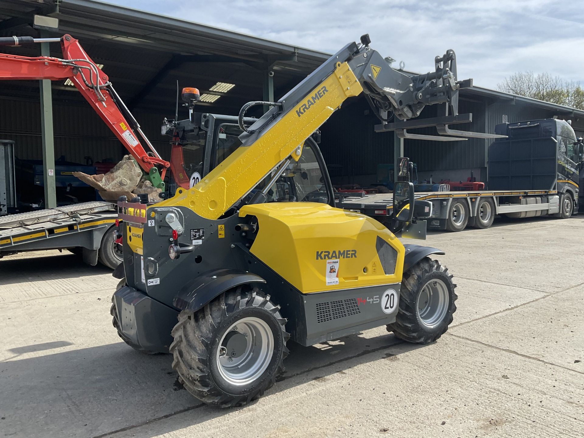 KRAMER 1445 COMPACT TELEHANDLER WITH PALLET FORKS - Image 4 of 9