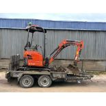 KUBOTA U17-3 MINI EXCAVATOR WITH M&E 2.7T PLANT TRAILER