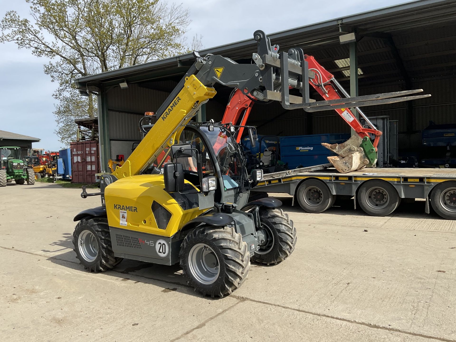 KRAMER 1445 COMPACT TELEHANDLER WITH PALLET FORKS