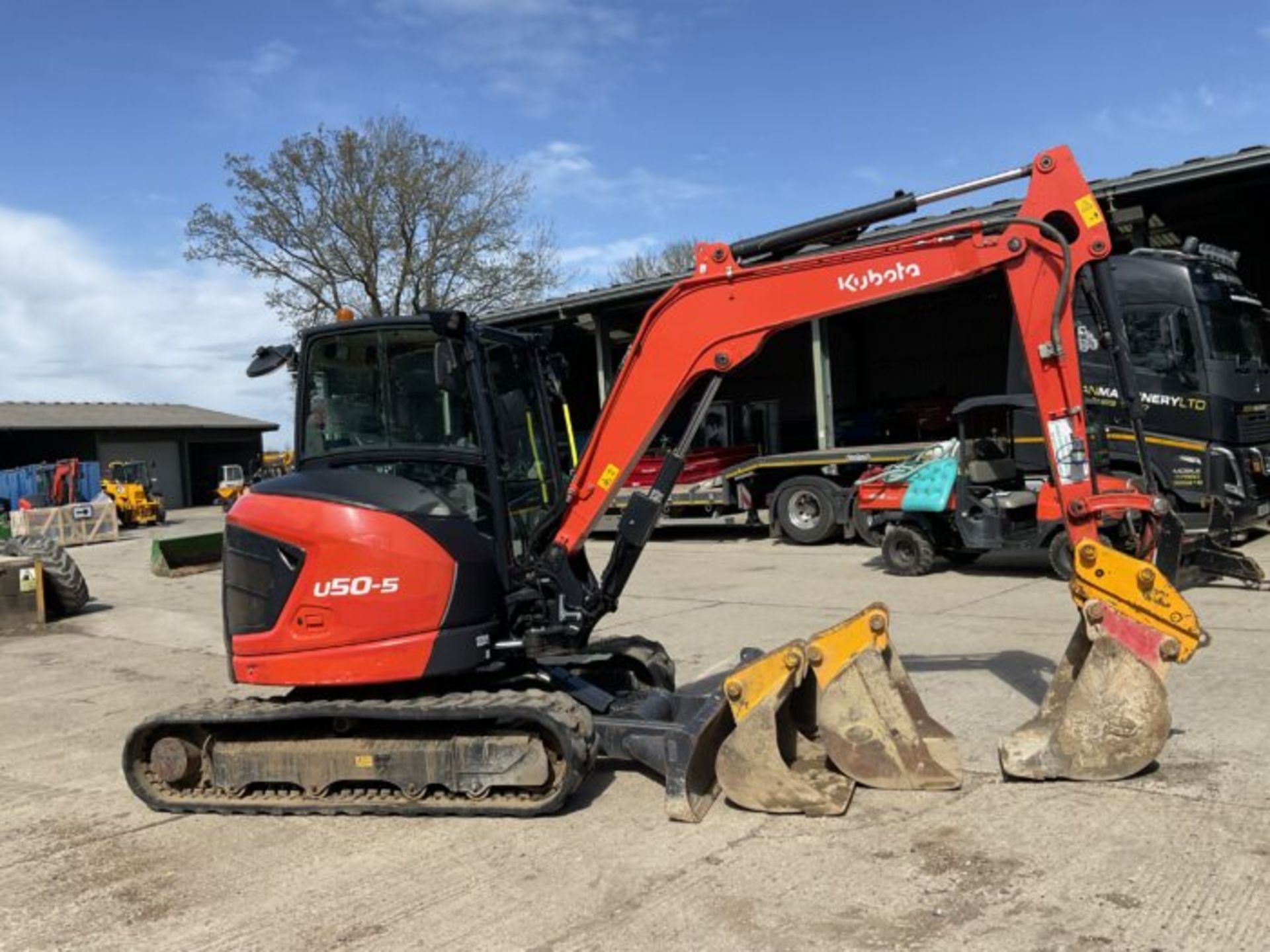 KUBOTA U50-5 EXCAVATOR WITH RUBBER TRACKS - Image 6 of 10