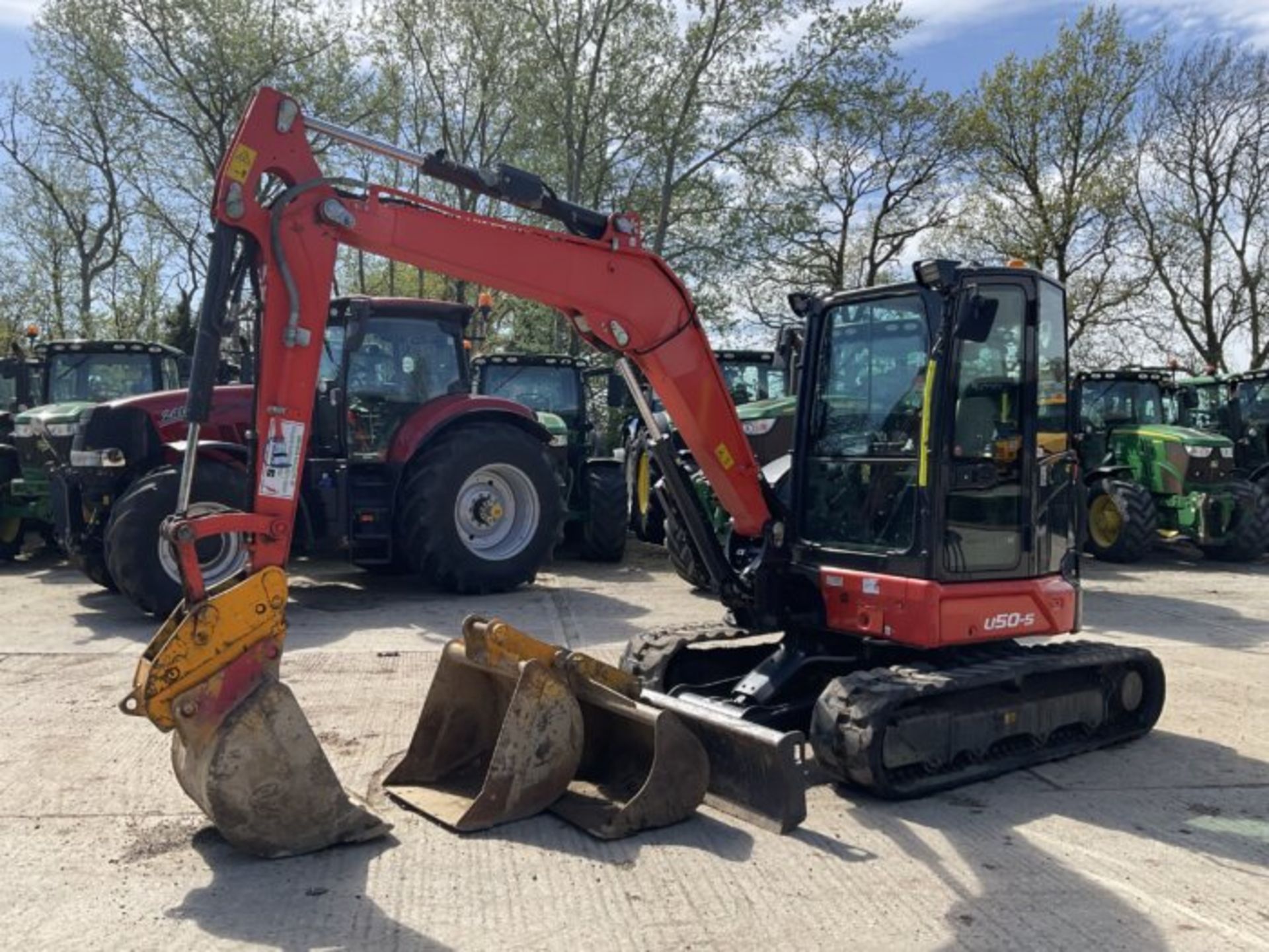 KUBOTA U50-5 EXCAVATOR WITH RUBBER TRACKS - Image 9 of 10