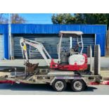 COMPLETE EXCAVATION SOLUTION: 2015 TAKEUCHI TB216 MINI EXCAVATOR WITH TRAILER