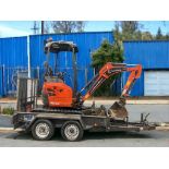 2020 KUBOTA U17-3 MINI EXCAVATOR WITH M&E 2.7T PLANT TRAILER