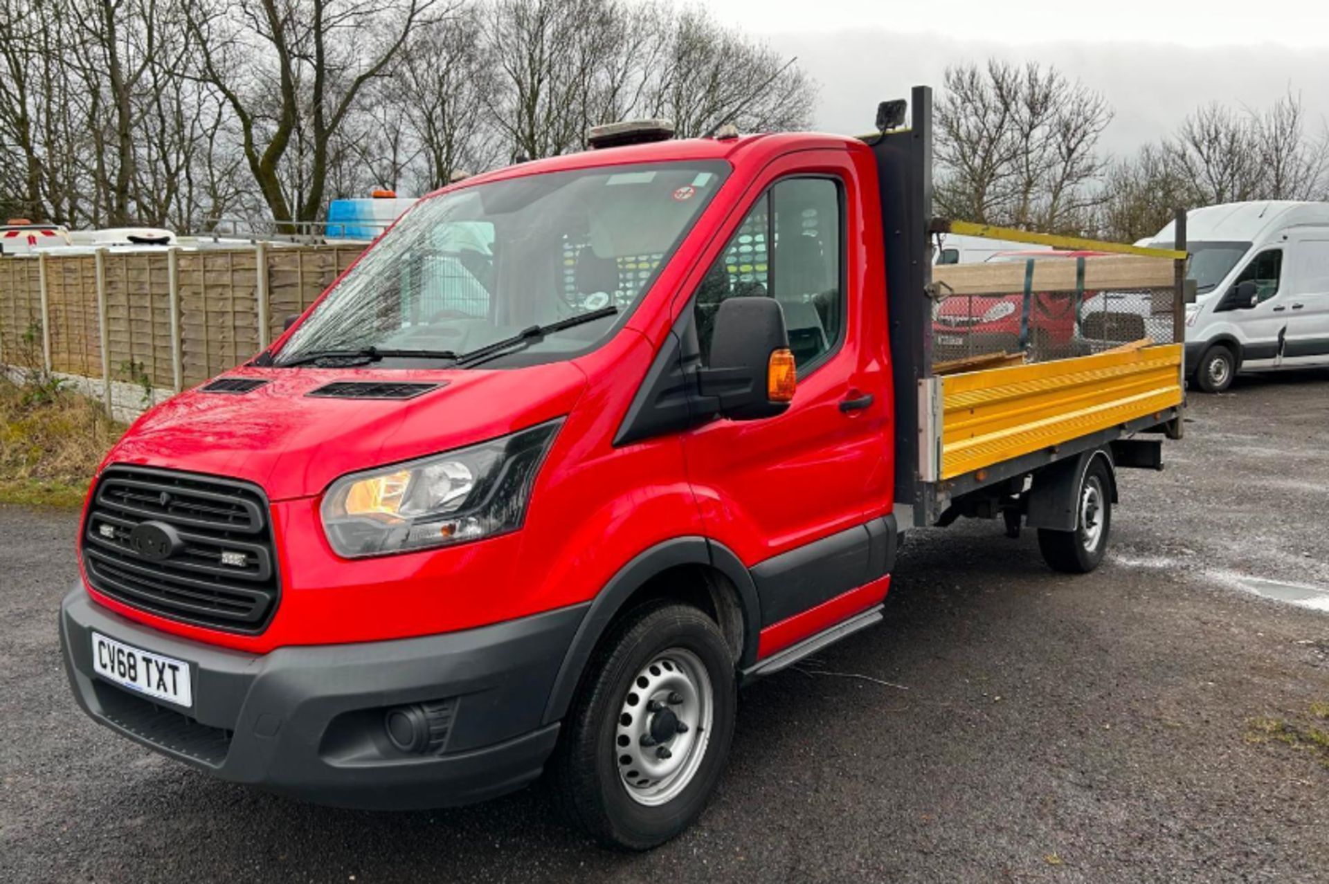 2018 FORD TRANSIT T350 LWB DROP SIDER: FLEET-DRIVEN, 104K MILES