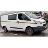 2015 FORD TRANSIT CUSTOM LWB L2 FACTORY 6 SEATER DOUBLE CAB