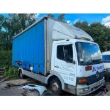 2002 MERCEDES-BENZ ATEGO 818 7.5 TON CURTAINSIDER SPARES OR REPAIRS