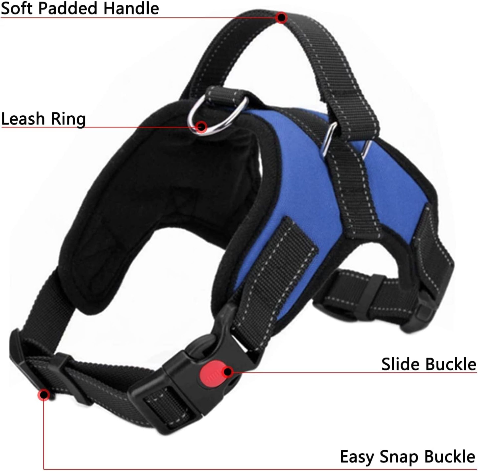 300 X JOBLOT DOG HARNESSES STRONG MIXED SIZES AND COLORS