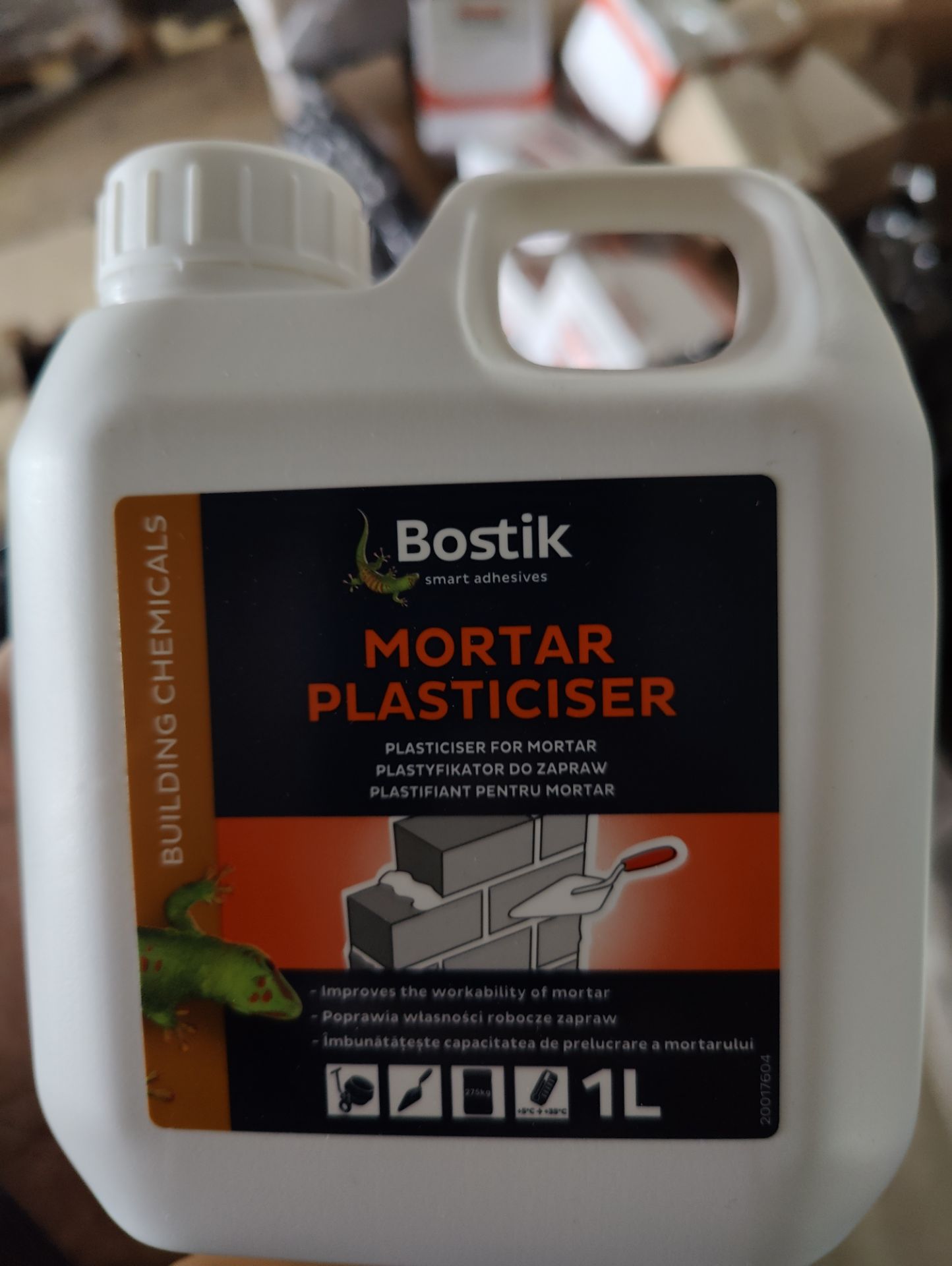 PALLET CONTAINING 96 X BOSTIK MORTAR PLASTICISER